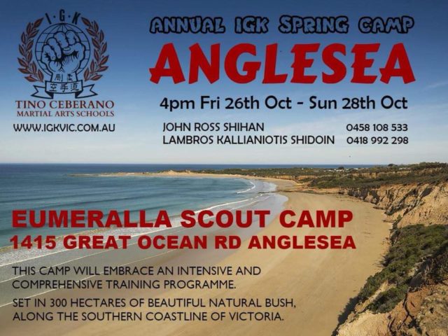 Anglesea Spring Camp IGK VIC October 2018