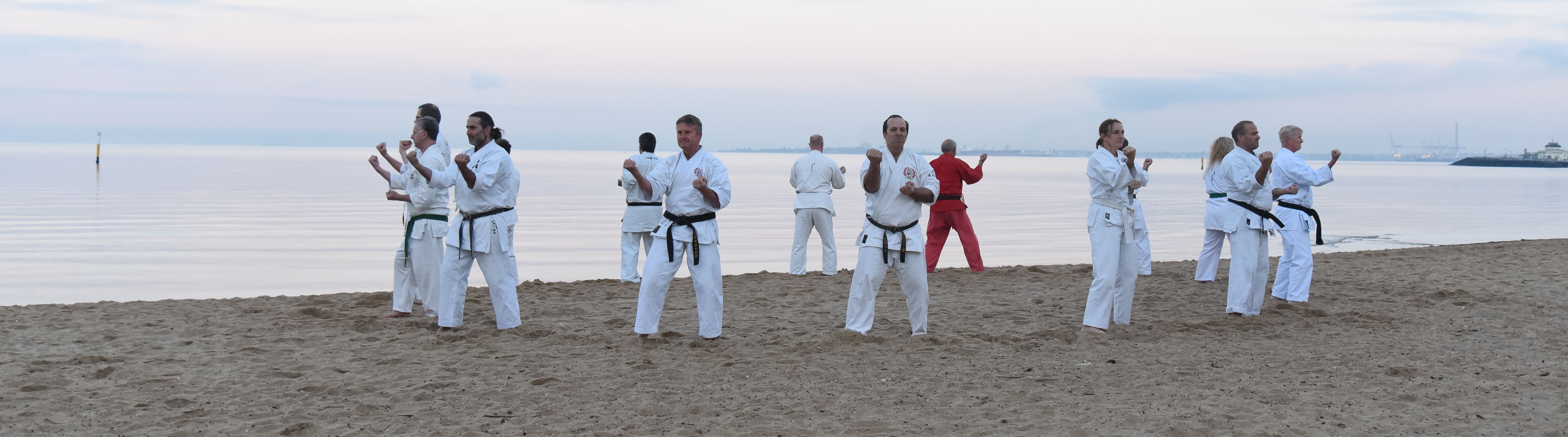 Sanchin Kata at St. Kilda Beach IGK VICTORIA 2018