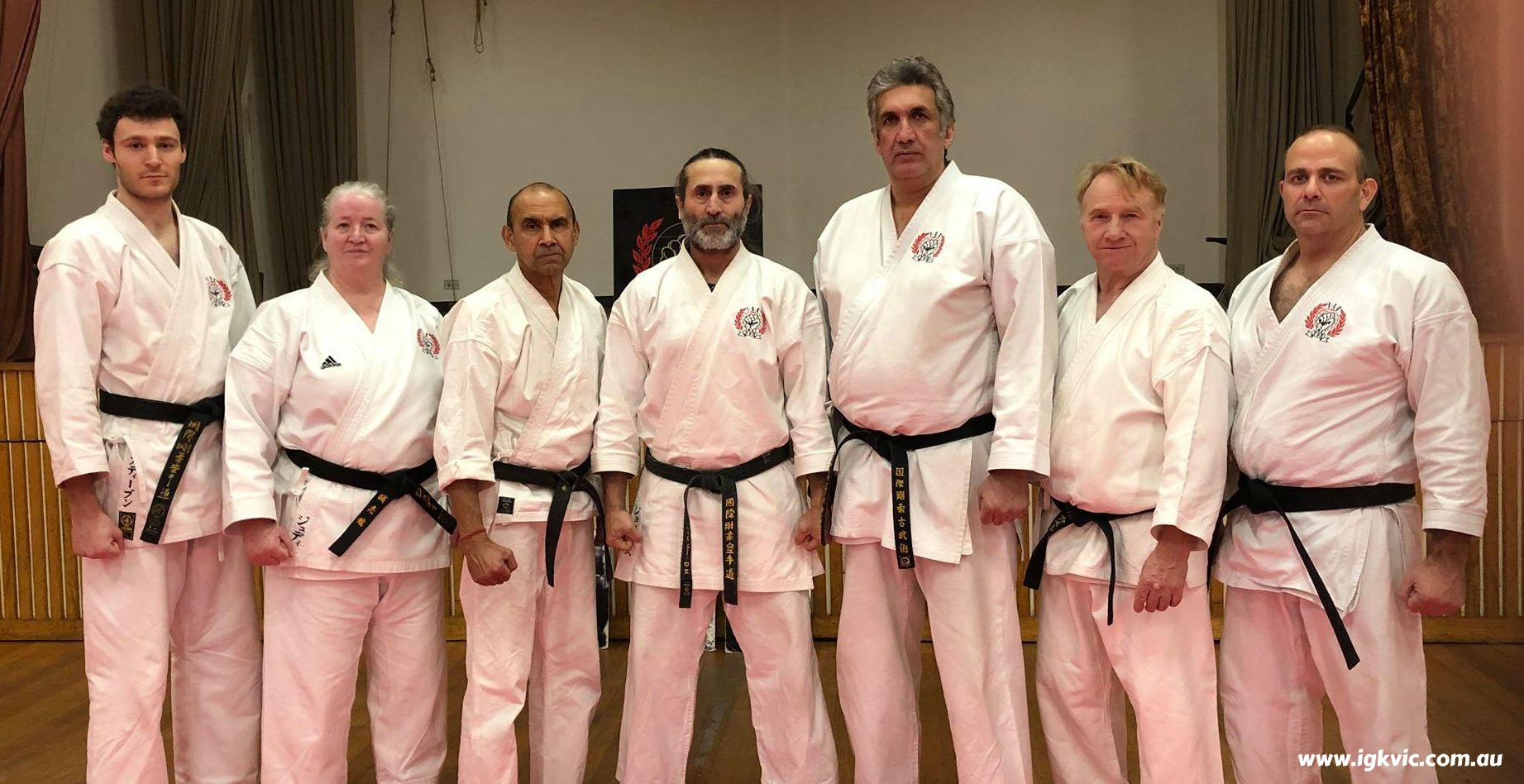 Black belts of IGK Headquarters Victoria and IGK Ballarat